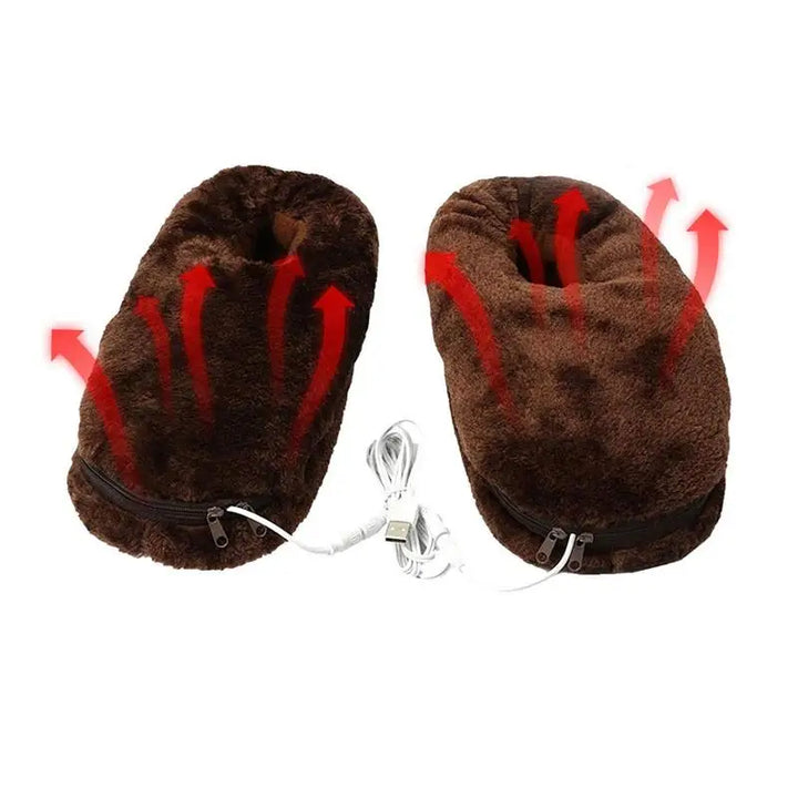 USB-Beheizte Winter-Hausschuhe – HeatSwift