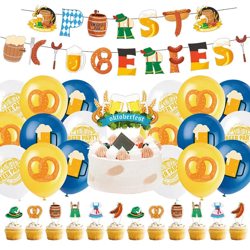 Party-Deko Set im Oktoberfest-Design – WiesnFreude Oktoberfest 2025