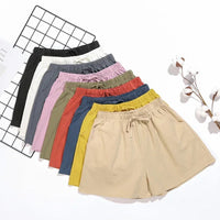 Luftige Damen Leinen-Shorts mit Hoher Taille und Sportlicher Passform – Fenja