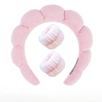 Plüsch Spa Kopfband & Handgelenkband Set - Fluffiea
