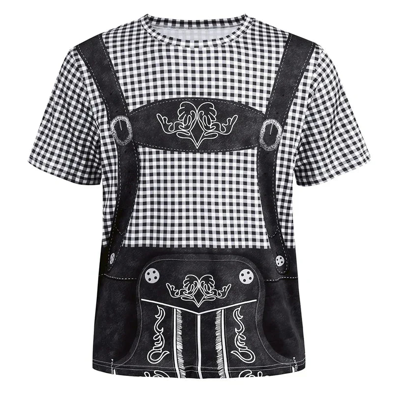T-Shirt im Lederhosen-Look – WiesnShirt Oktoberfest 2025