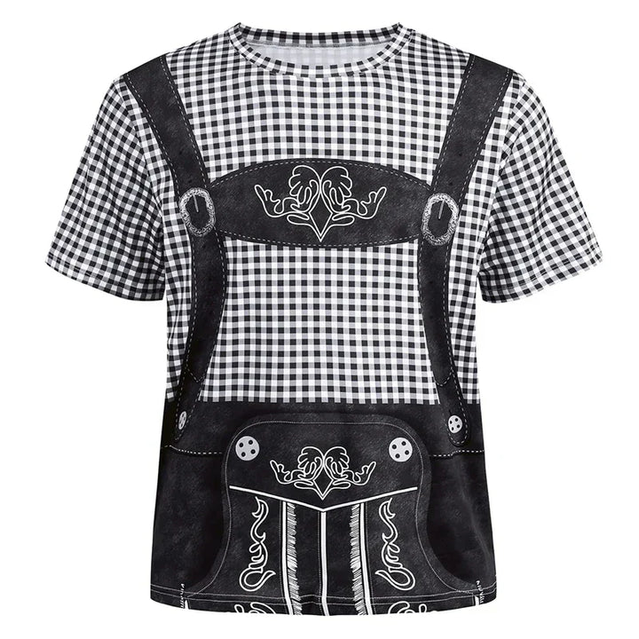 T-Shirt im Lederhosen-Look – WiesnShirt Oktoberfest 2025