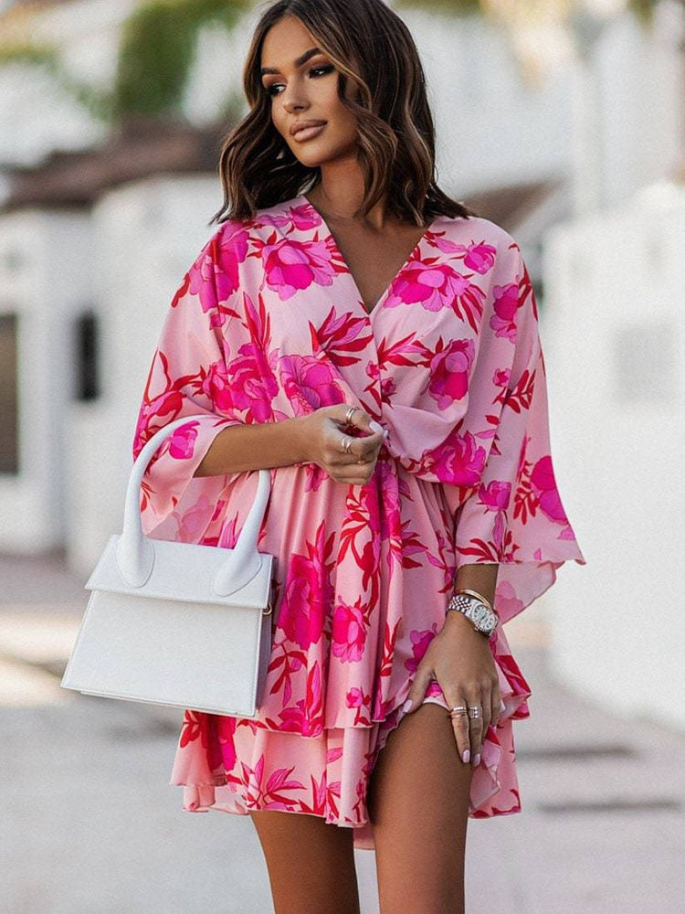 Luftige Mini Kleid - Elara