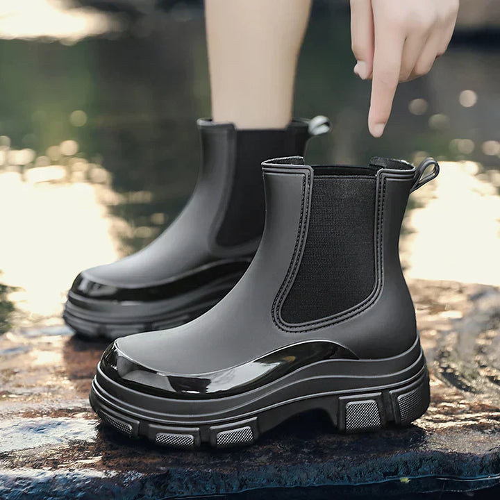 Damen Chelsea-Regenstiefel mit Chunky Platformsohle – Elara