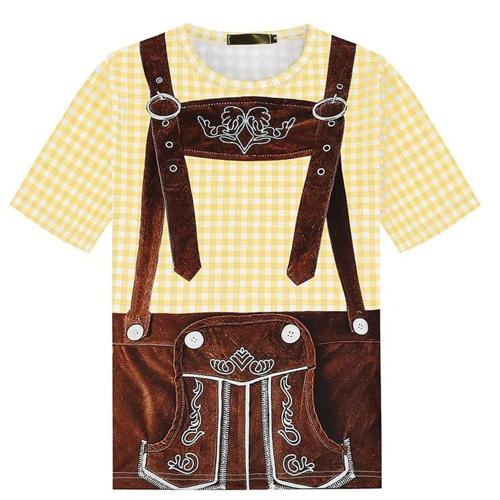 T-Shirt im Lederhosen-Look – WiesnShirt Oktoberfest 2025