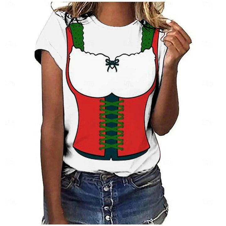 T-Shirt im Dirndl-Look – DirndlShirt Oktoberfest 2025