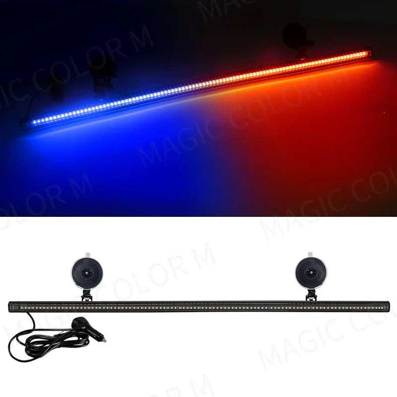 96 LED Stroboskop-Lichtleiste – Veyra – (Auto-Notwarnung)