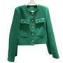 Damen Tweedjacke mit Rundhalsausschnitt – Celeste