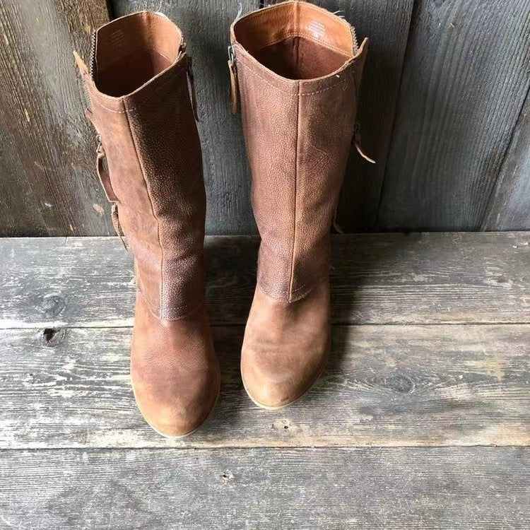 Damen Leder Herbststiefel – Sigrid