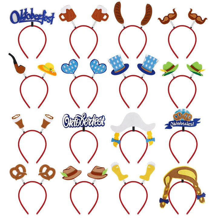 Haarreif-Set im Oktoberfest-Design (16-teilig) – KopfGaudi Oktoberfest 2025