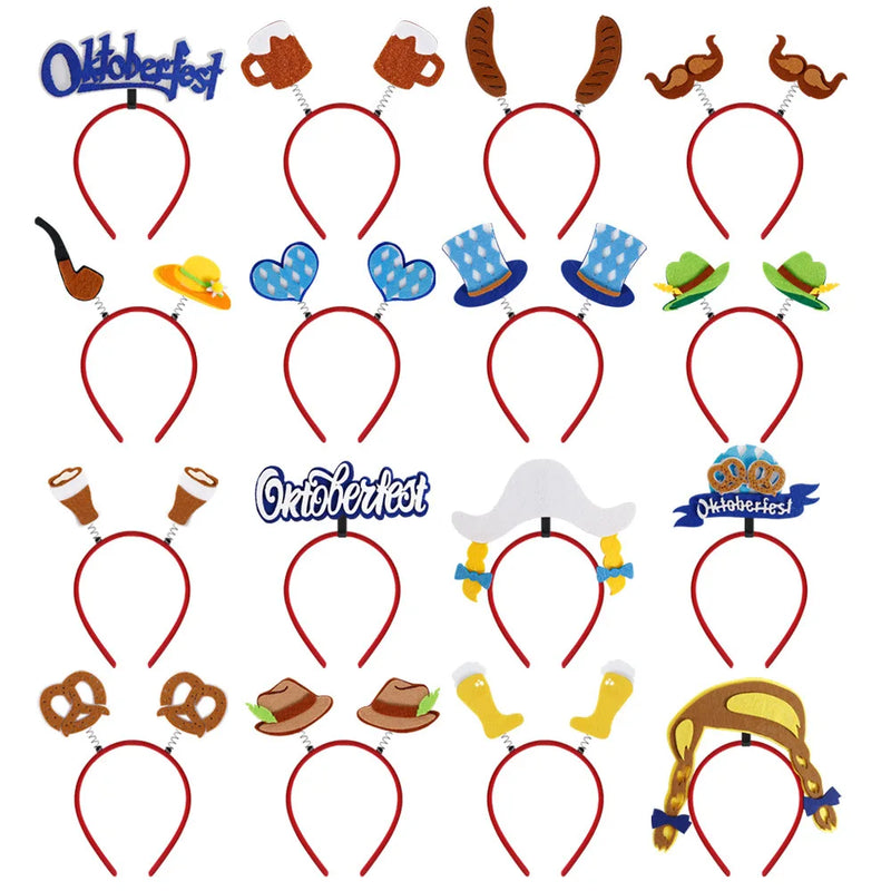 Haarreif-Set im Oktoberfest-Design (16-teilig) – KopfGaudi Oktoberfest 2025