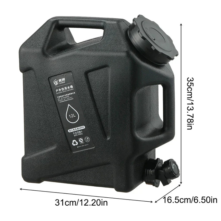 Tragbarer 12L Wasserbehälter - AquaTrek