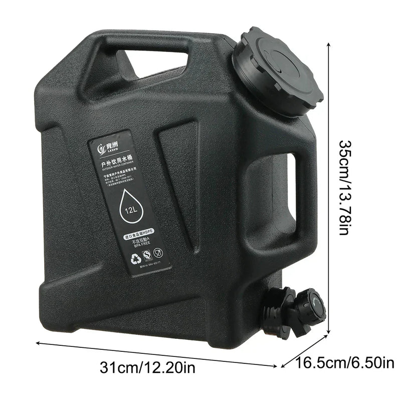 Tragbarer 12L Wasserbehälter - AquaTrek