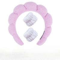Plüsch Spa Kopfband & Handgelenkband Set - Fluffiea