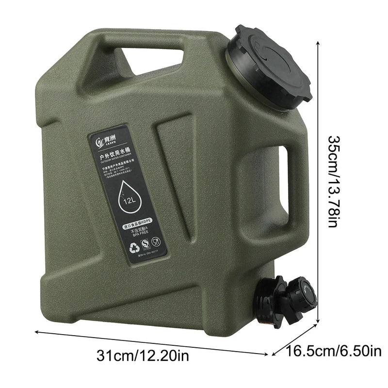 Tragbarer 12L Wasserbehälter - AquaTrek