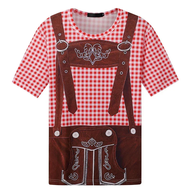 T-Shirt im Lederhosen-Look – WiesnShirt Oktoberfest 2025
