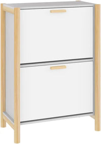 Slim Eingangs-Schuhe-Schränke mit Türen 57,5 × 33 × 80 cm – TidyStep