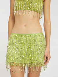 Pailletten-Tassel Bikini Set – Riviera