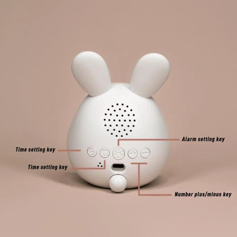 Kinderwecker in Kaninchenform mit LED Nachtlicht - BunniGlow