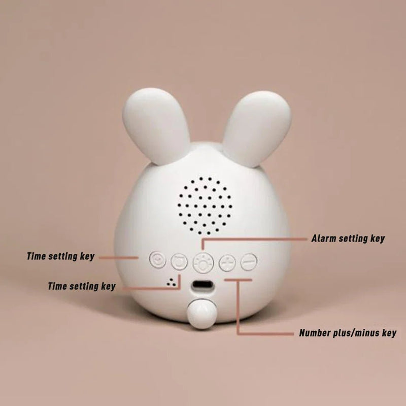 Kinderwecker in Kaninchenform mit LED Nachtlicht - BunniGlow