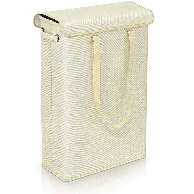 45L Slim Wäschekorb mit Deckel – Neris