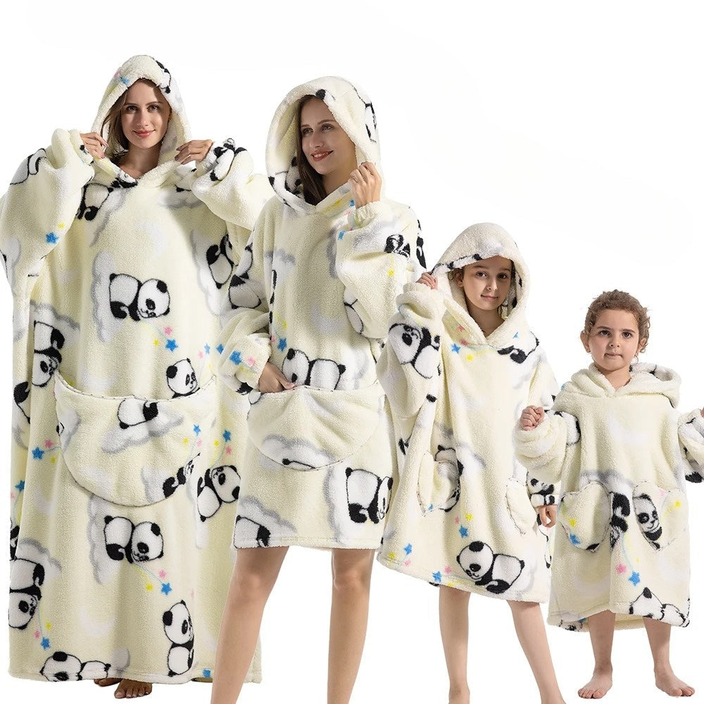Kürbis Hoodie-Decke für Halloween Gemütlichkeit – SpookySnuggle