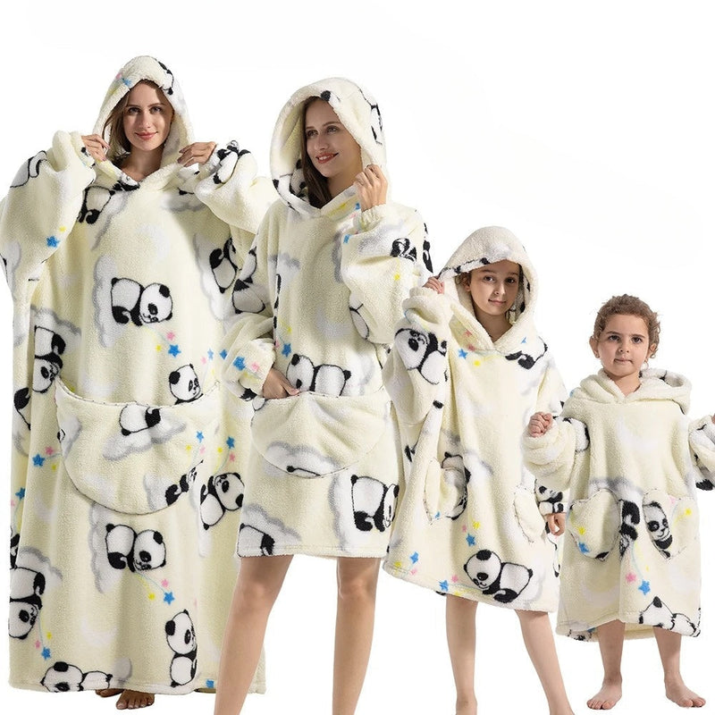 Kürbis Hoodie-Decke für Halloween Gemütlichkeit – SpookySnuggle