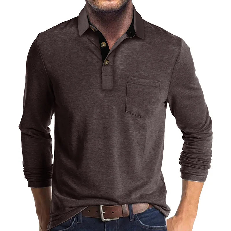 Herren Langarm-Polo atmungsaktiv & vielseitig – Matteo
