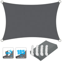 Wasserfester rechteckiger Sonnenschutzsegel mit UV-Schutz und Montagesets – ShadeGuard