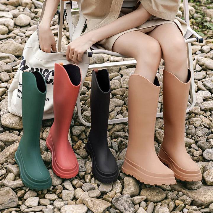 Damen Regenstiefel hoch & wasserdicht mit Komfortsohle – Maris