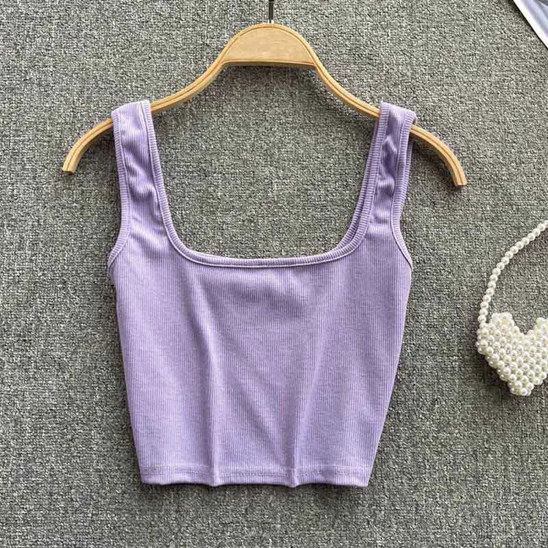 Rugloser Crop-Top in einfarbiger Farbe – Zayra