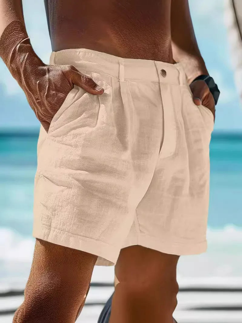 Luftige Sommer-Shorts aus Leinen für Herren – Jonas