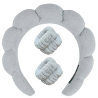 Plüsch Spa Kopfband & Handgelenkband Set - Fluffiea