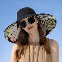 Wendbarer Sonnenhut aus Baumwolle mit breiter Krempe (56–60 cm) – Liora