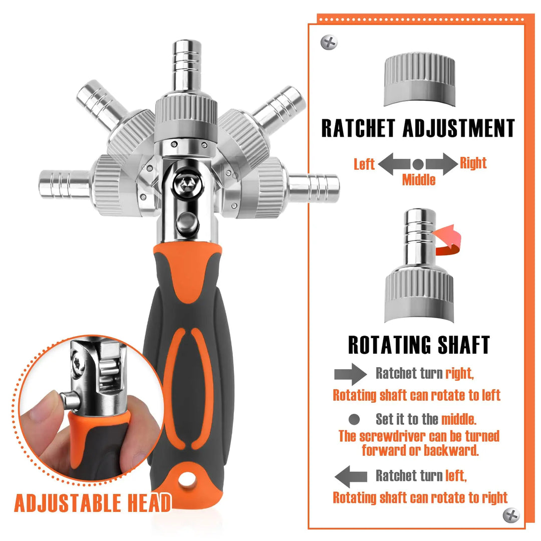 68-in-1 Ratschraubendreher Set mit Magnetbits & Verlängerungsstange – FortiDrive