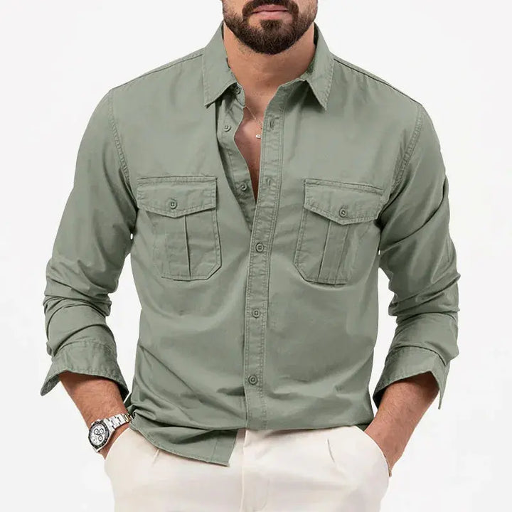Vintage Herren Langarmhemd – Vincent