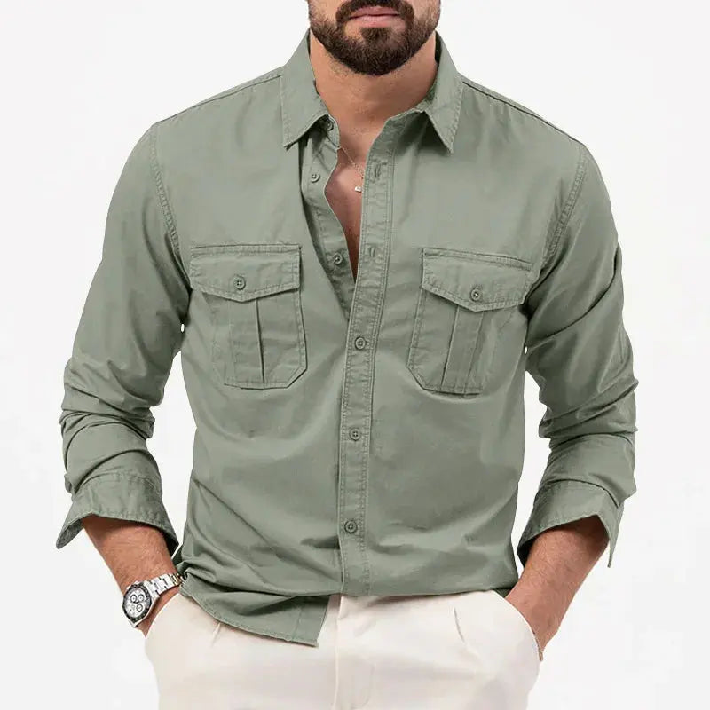 Vintage Herren Langarmhemd – Vincent