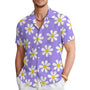 Herren Sommerhemd mit Blumenmuster und Reverskragen – Elian