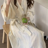 Lässiger Damen Sommer Bademantel mit Kimono-Design – Hana