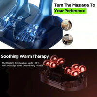 Extra großer elektrischer Shiatsu-Fuß- und Wadenmassager mit Wärme – Orion