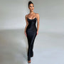 Einfache Maxi-Kleid mit Seitenschlitzen – Nayla