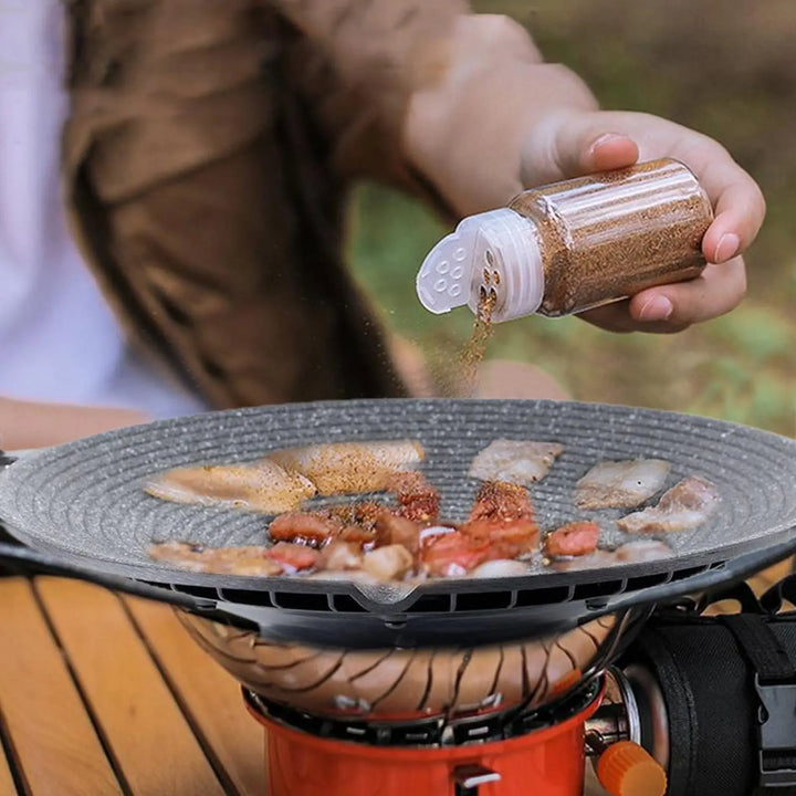 Tragbare Aluminium-Grillpfanne mit Griffen für Camping & BBQ – Arlo