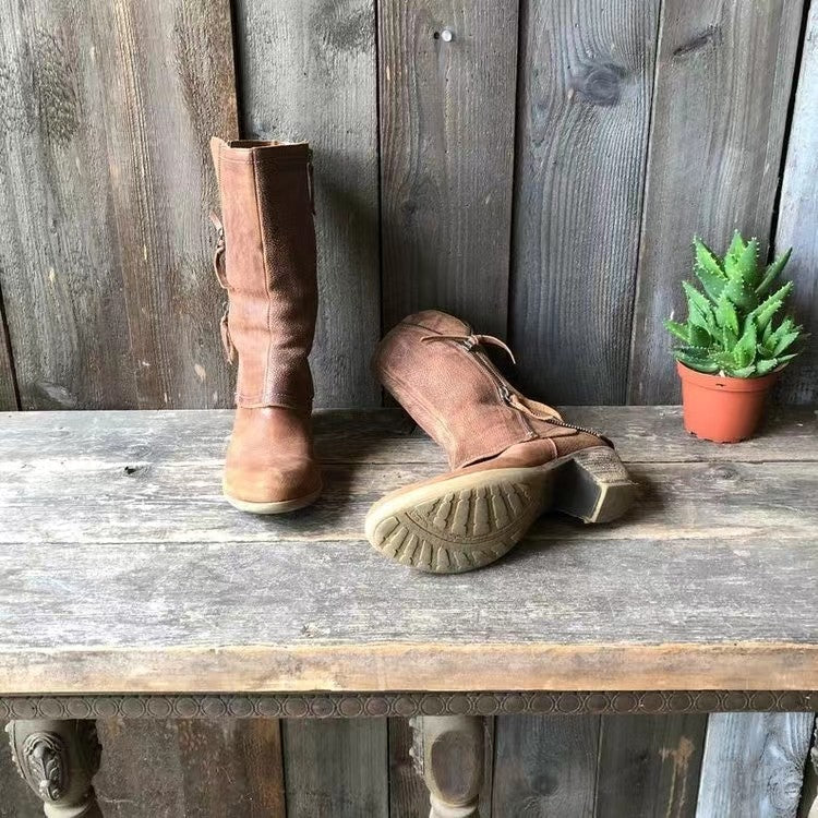 Damen Leder Herbststiefel – Sigrid