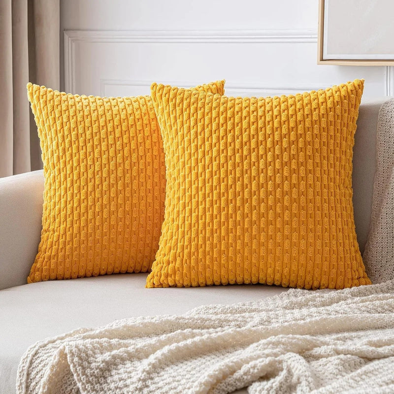 Corduroy Kissenbezüge im Boho-Stil – Velvia