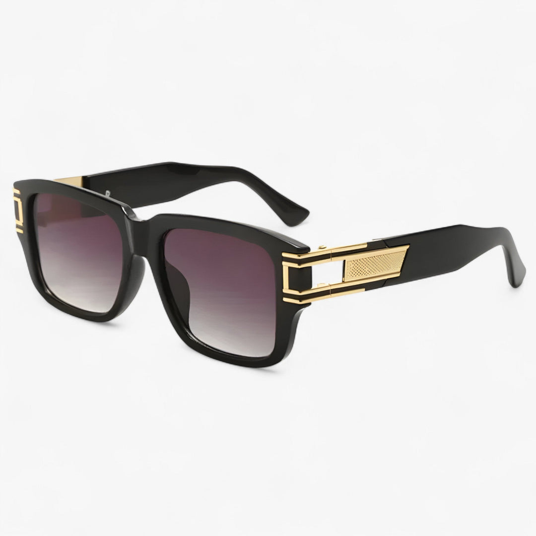 Vintage Sonnenbrille mit Eckigem Rahmen & Tropfendetail – Elvoir