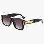 Vintage Sonnenbrille mit Eckigem Rahmen & Tropfendetail – Elvoir