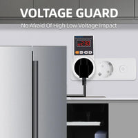 Automatischer Spannungsprotektor-Stecker mit einstellbaren Einstellungen – VoltGuard
