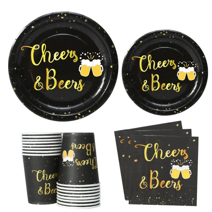Einweg-Partygeschirr Set „Cheers & Beers“ (für 16 Gäste) – CheersSet Oktoberfest 2025