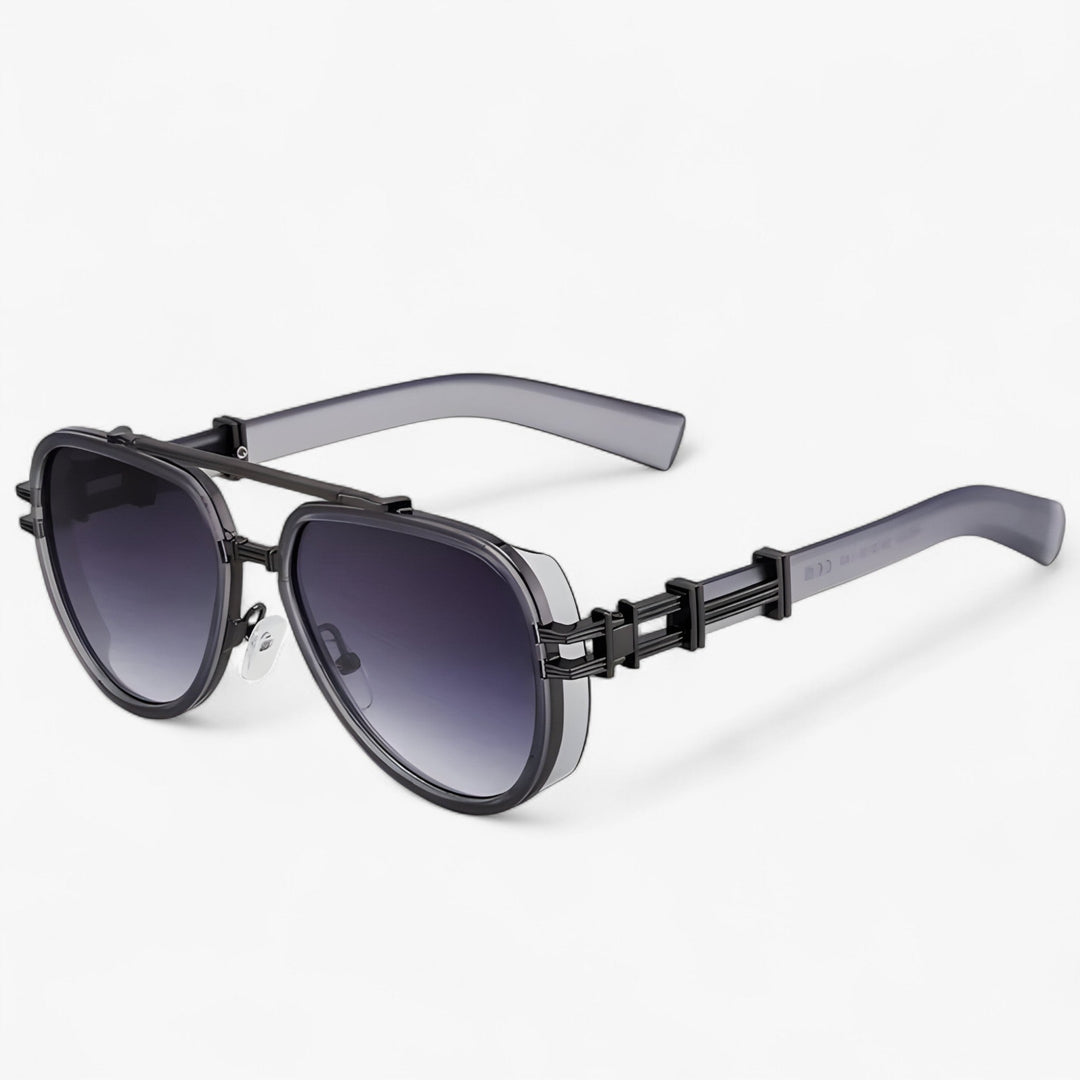 Oversized Steampunk-Sonnenbrille mit Polarisierten Gläsern – Arclight