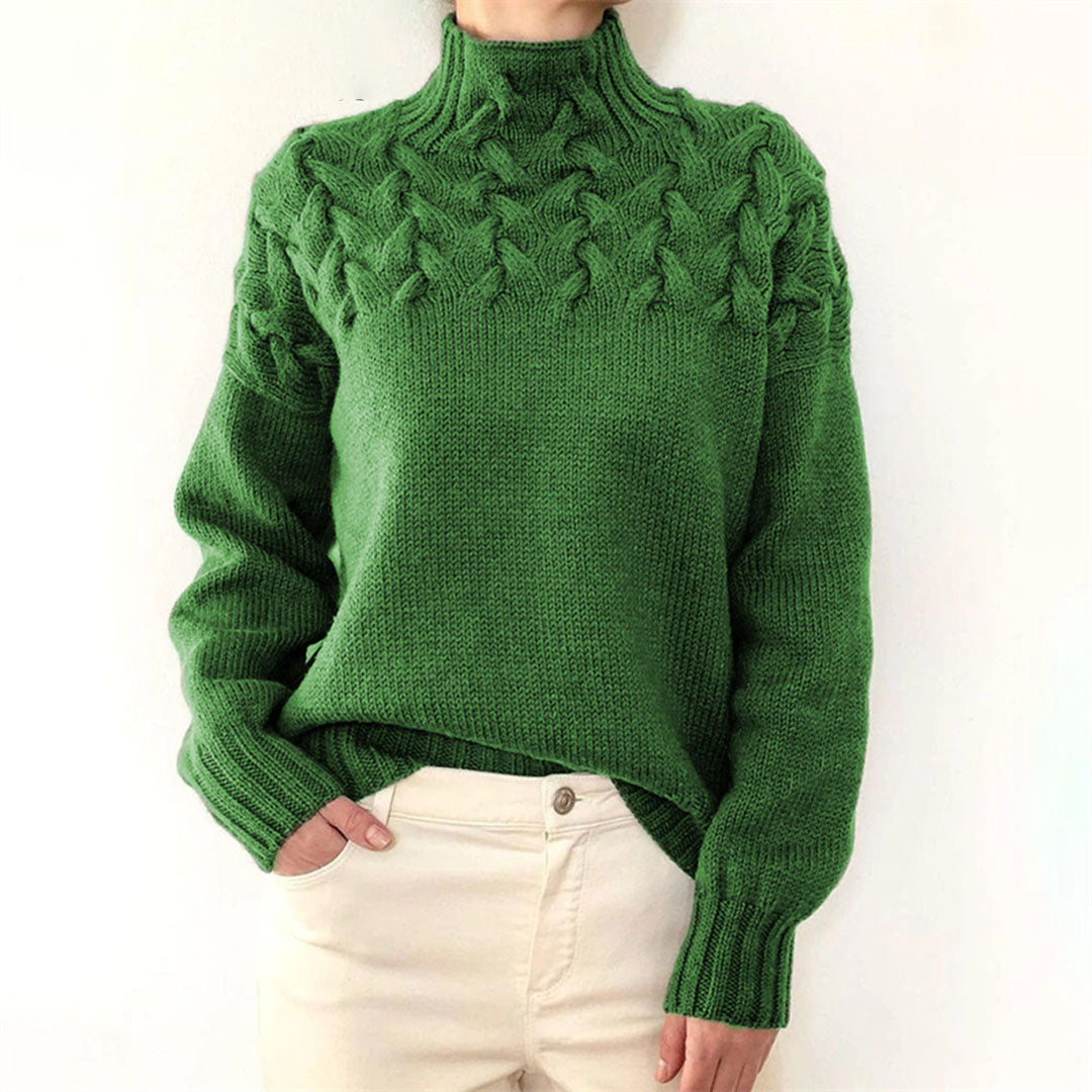 Strickpullover für Damen mit Kragen – Sienna